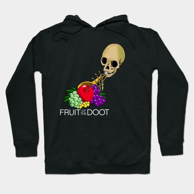 Fruit of the Doot with text Hoodie by CreativeOpus